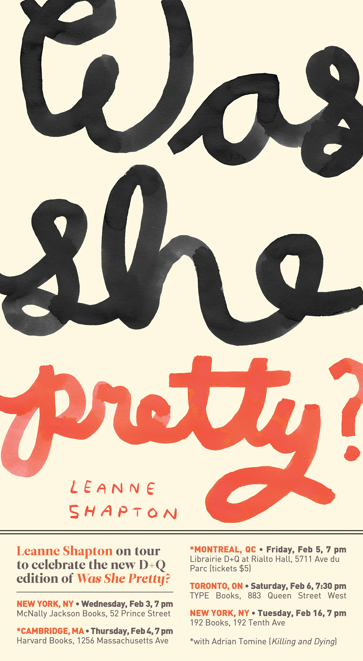 Leanne Shapton on tour in February – Drawn & Quarterly