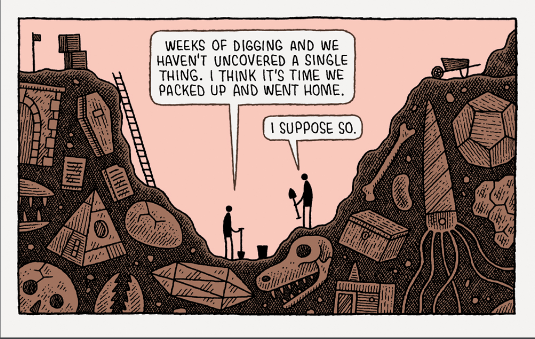 excerpt from Tom Gauld's Department of Mind-Blowing Theories