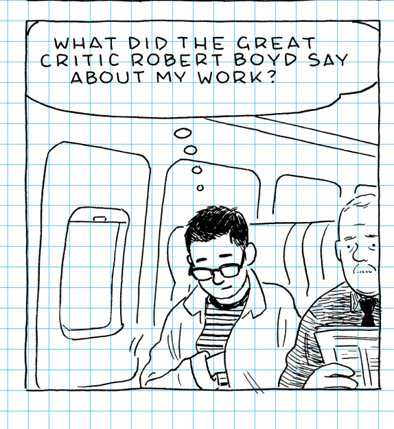 excerpt from Loneliness of the Long-Distance Cartoonist by Adrian Tomine